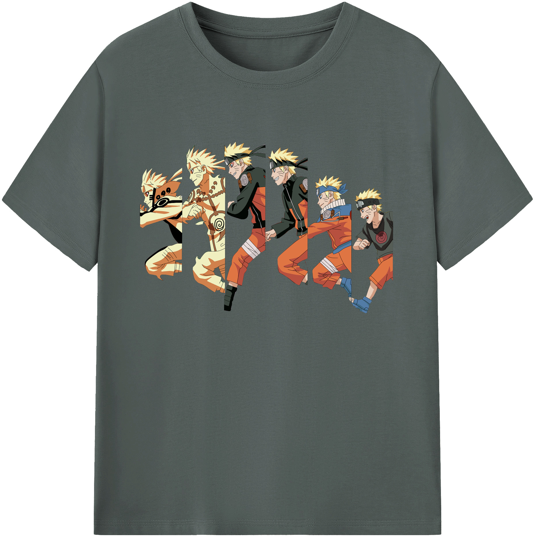 （画像用） NARUTO -ナルト- うずまき ナルト Uzumaki Naruto 綿100％ メンズ半袖Tシャツ｜肌触りやわらか＆通気性